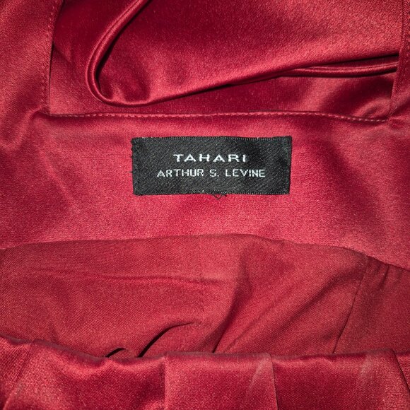 NWT Red Tahari Evening Dress with Back Bow (12) - Picture 10 of 13